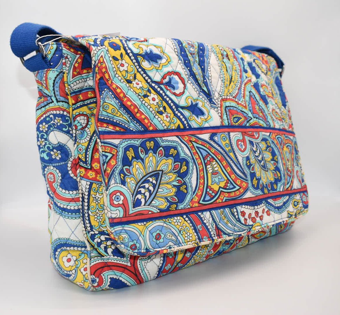 Vera Bradley Messenger/Commuter Bag in "Marina Paisley" Pattern