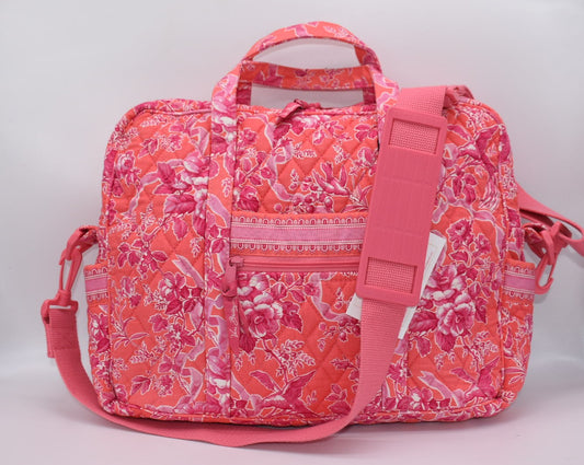 Vera Bradley Laptop /Commuter Bag in "Hope Toile" Pattern