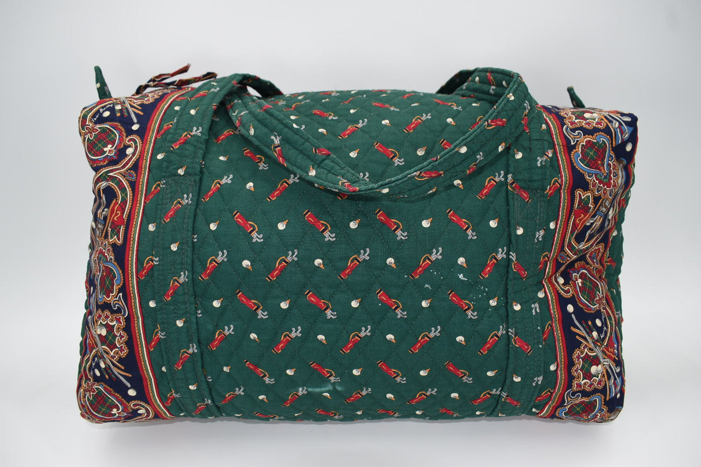 Vera Bradley Large Duffel Bag in Vintage "Golf Green -1995" Pattern