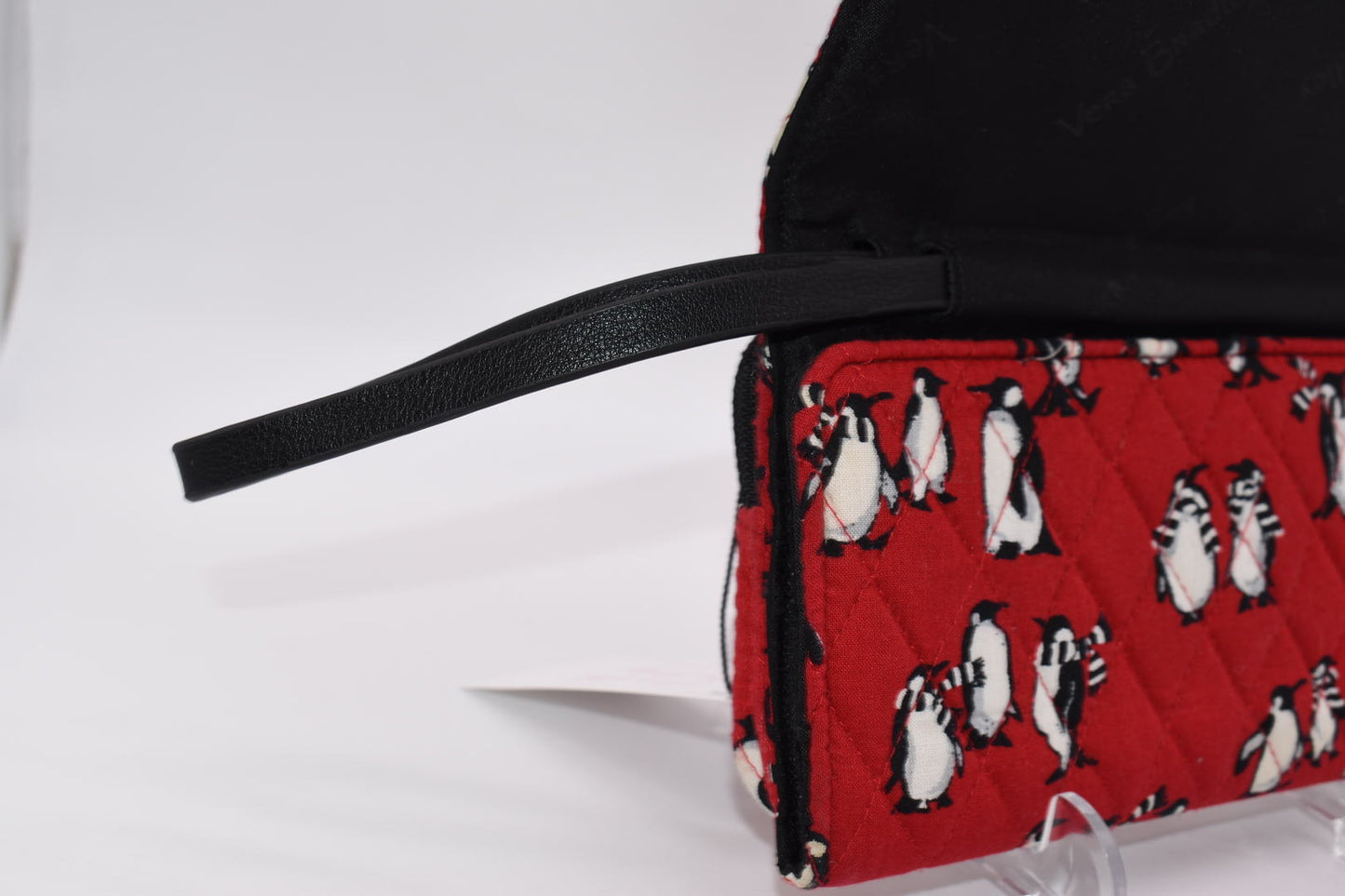 Vera Bradley Wallet Crossbody in "Playful Penguins - Red"