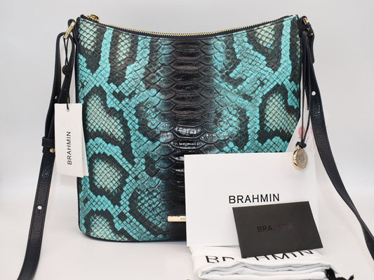 Brahmin Katie Crossbody Bag in Blue Waterford