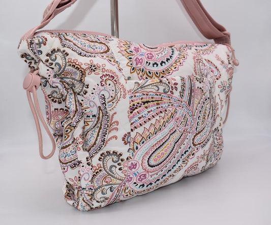 Vera Bradley Featherweight Crossbody Bag in "Sand Paisley" Pattern