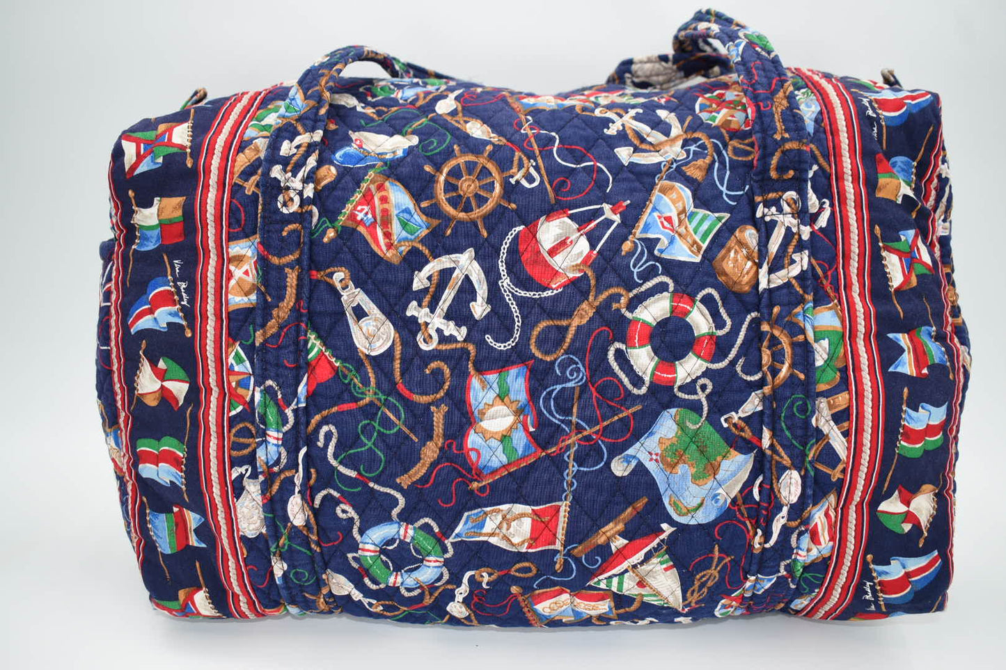 Vintage Vera Bradley Large Duffle Bag in "Regatta -1994" Pattern