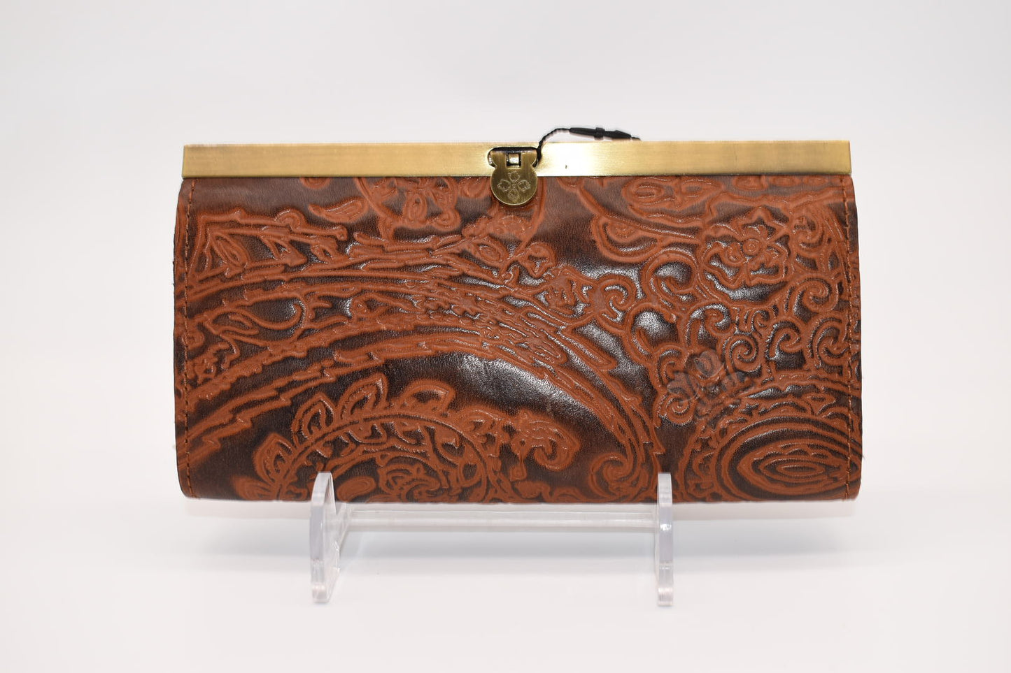 Patricia Nash Cauchy Wallet in Tooled Rust