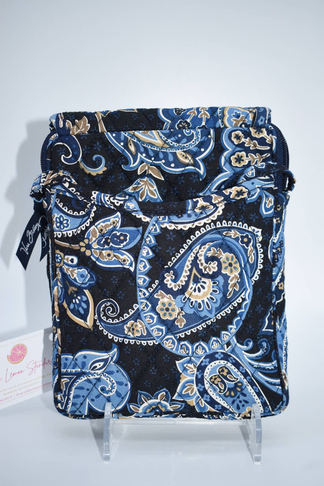 Vera Bradley Mini Hipster Crossbody Bag in "Windsor Navy" Pattern