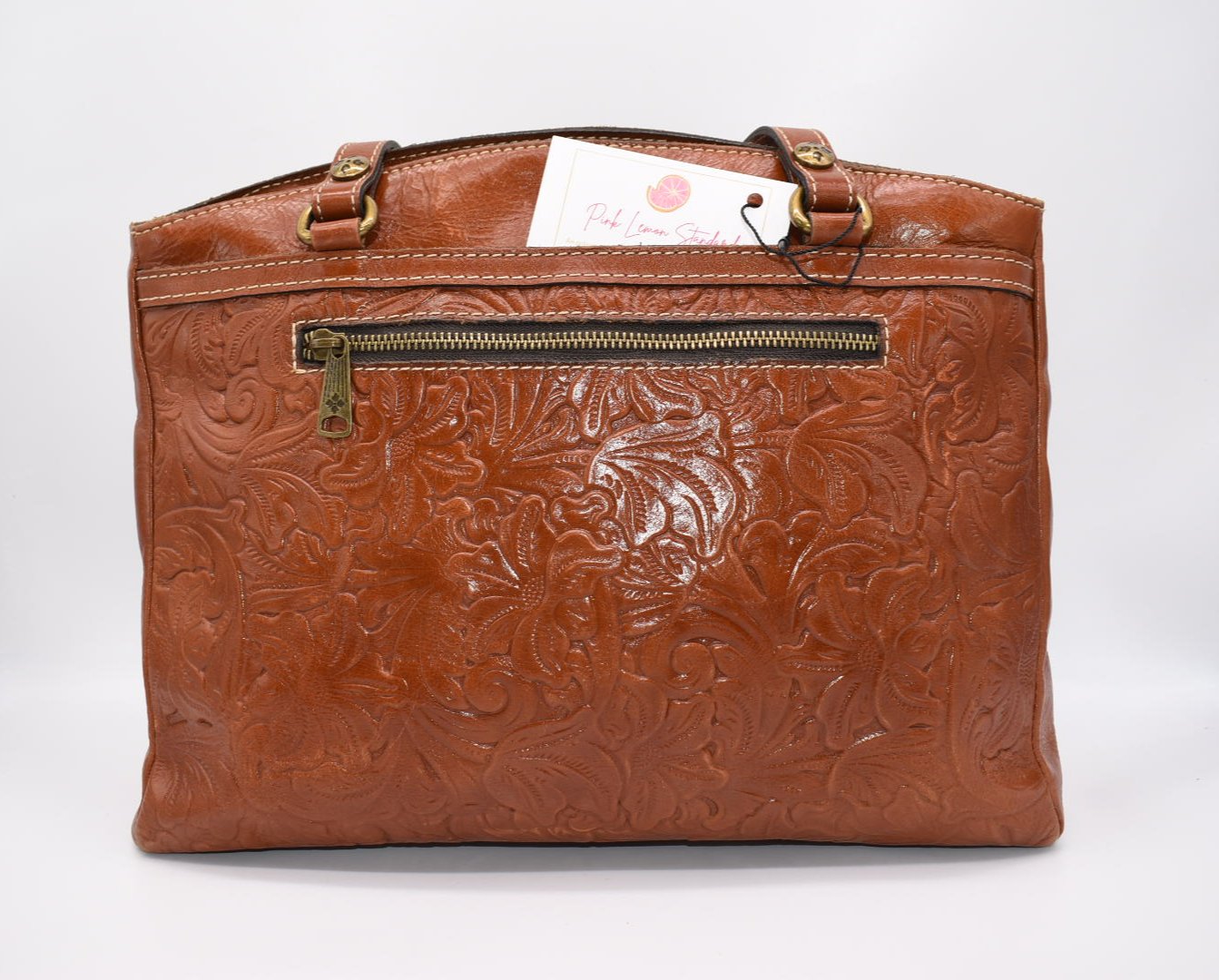 Patricia Nash Poppy Tote Bag in Tooled Tan