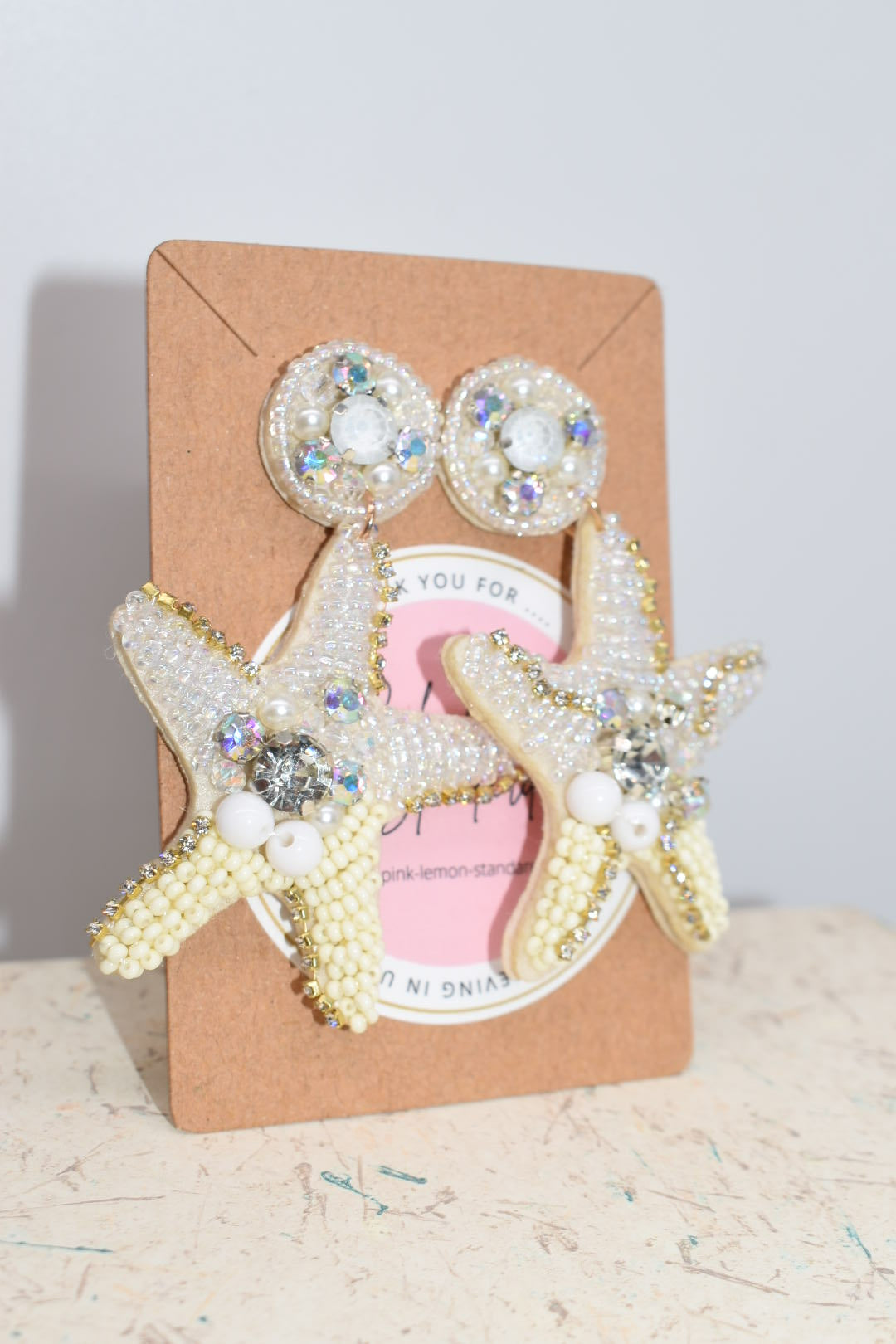 Statement Earrings: "Born to be a Star" Beaded Drop Earrings