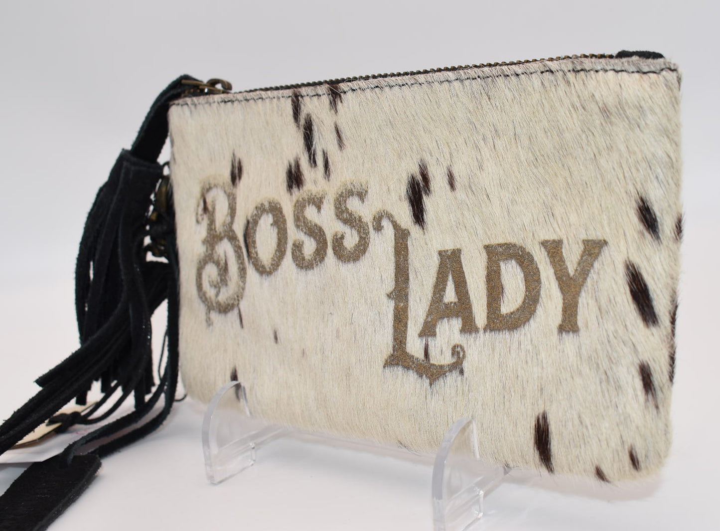 Idyllwind "Boss Lady" Spotted Cowhide Clutch/ Wristlet