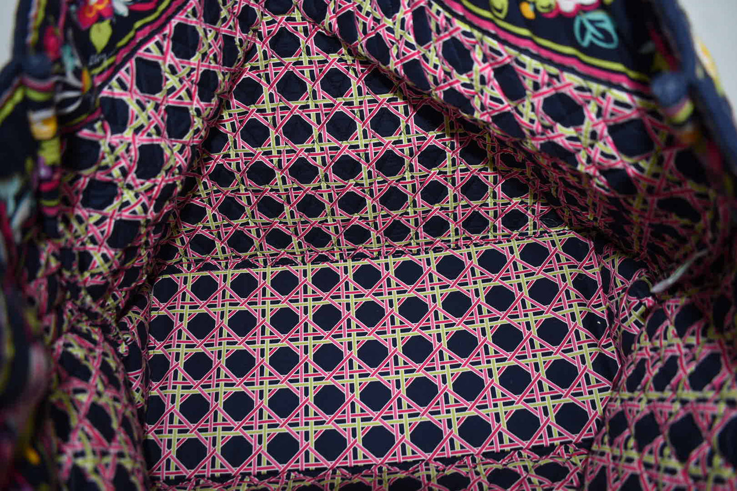 Vera Bradley Grand Tote Travel Bag in "Ribbons" Pattern