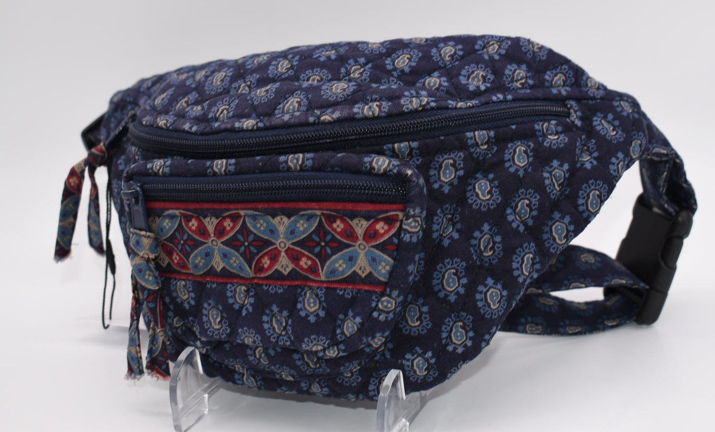 Vintage Vera Bradley Fanny Pack/Belt Bag in "Classic Navy- 1995" Pattern