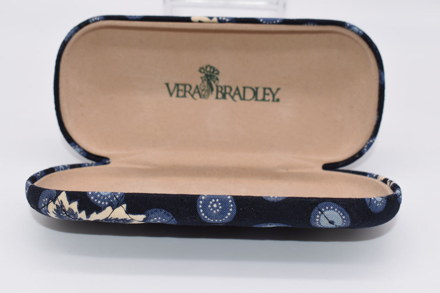 Vera Bradley Hard Eyeglass Case in "Classic Navy -1998" Pattern