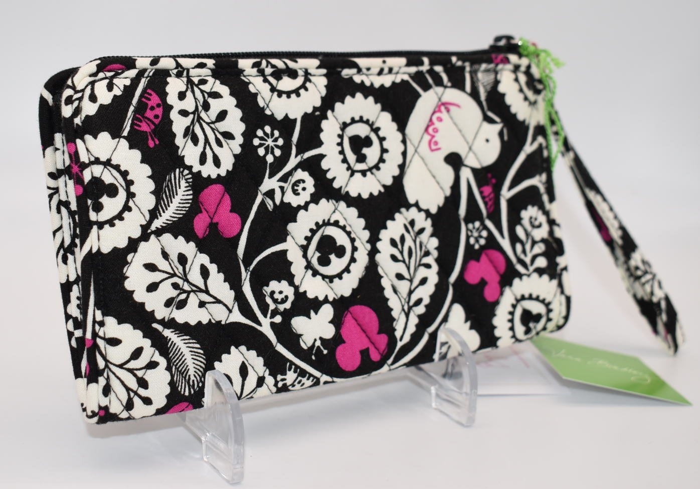 Vera Bradley Front Zip Wristlet in "Mickey Meets Birdie" Pattern