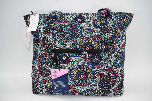 Vera Bradley Large Vera Tote Bag in "Stained Glass Medallion" Pattern