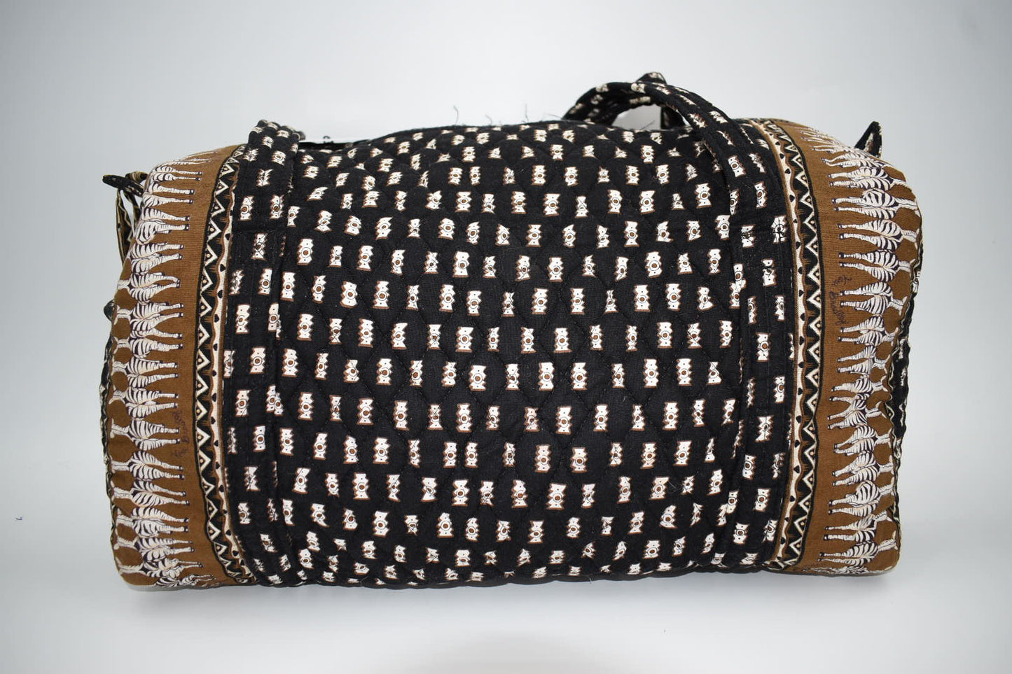 Vera Bradley Small Duffel Bag in "Zebras - 2001" Pattern