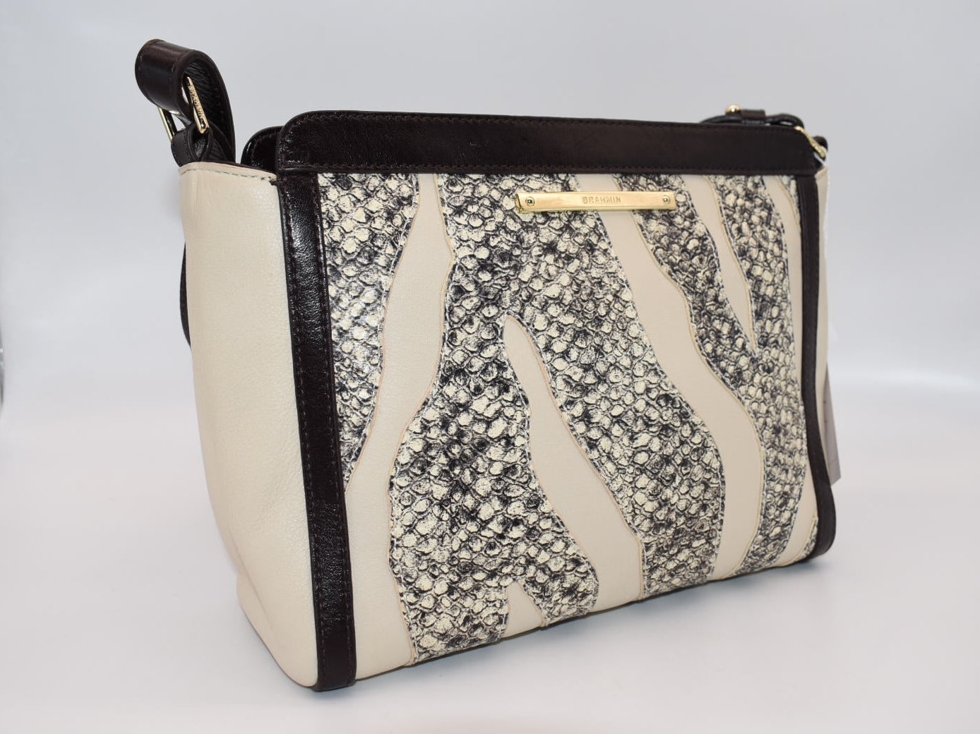 Brahmin Carrie Crossbody Bag in Creme Solymar