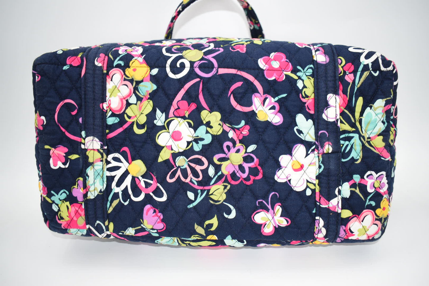 Vera Bradley Miller Travel Tote Bag in "Ribbons" Pattern