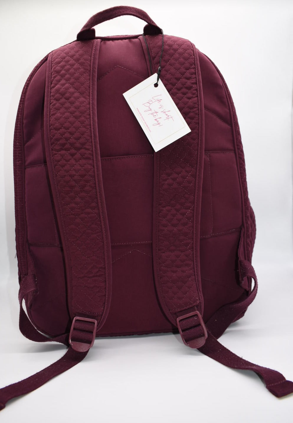 Vera Bradley Microfiber Campus Backpack in "Mulled Wine"