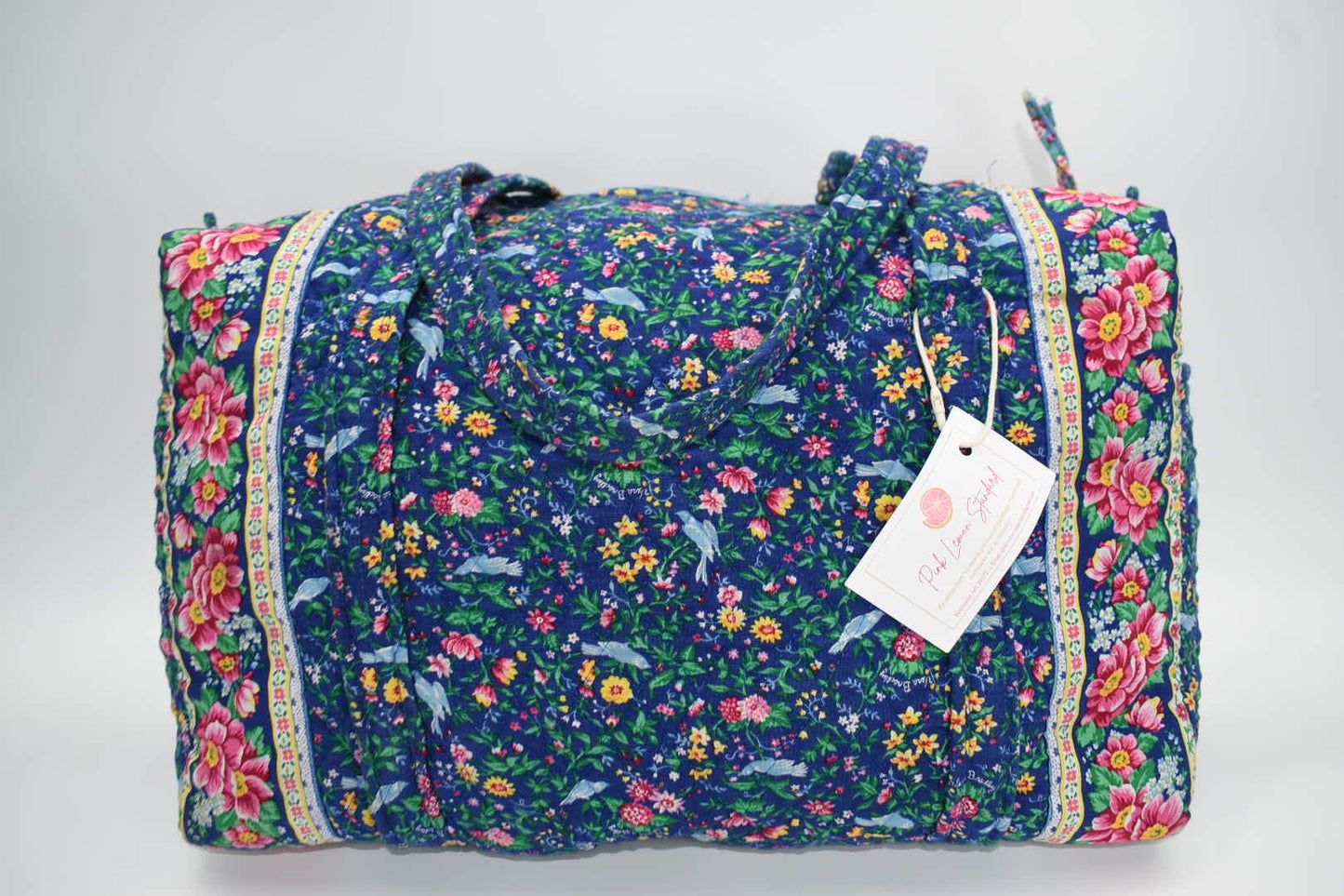 Vera Bradley Large Duffel Bag in "Bluebird - 1998" Pattern