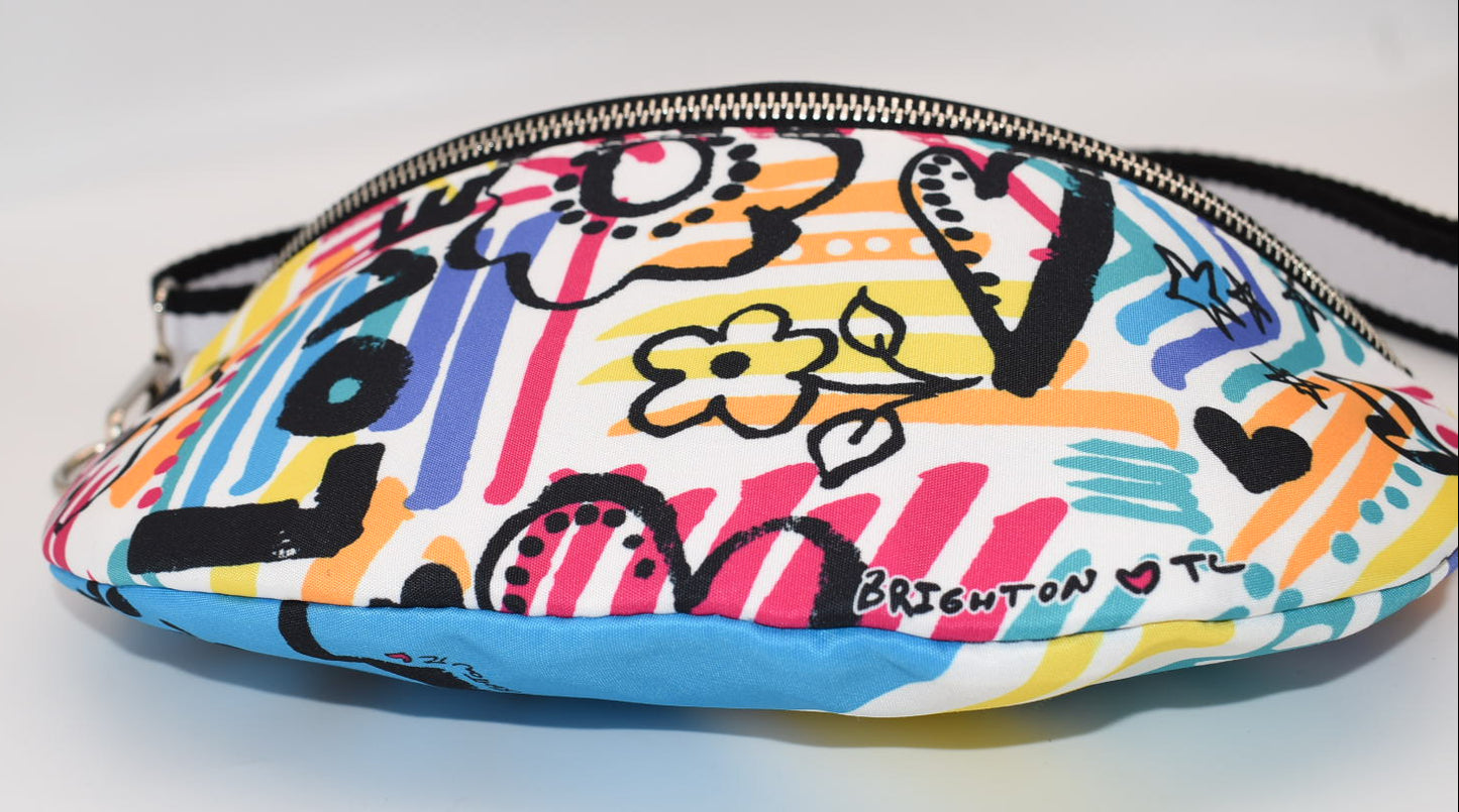 Brighton Graffiti Love Cross Body Belt Bag