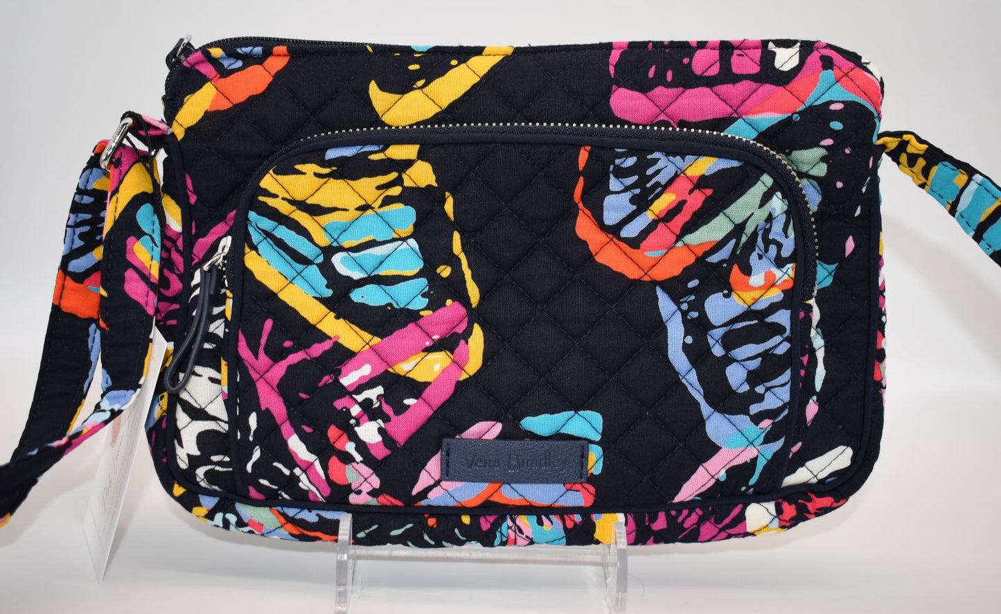 Vera Bradley Iconic RFID Little Hipster Crossbody in "Butterfly Flutter" Pattern