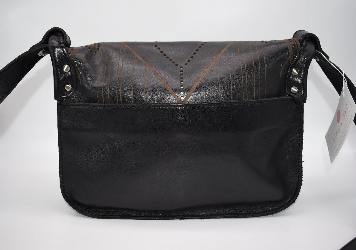 Patricia Nash Ilina Leather Flap Crossbody Bag