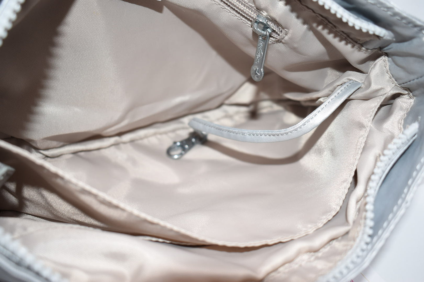 Kipling Syro Crossbody Bag in Pearlized Ash Grey