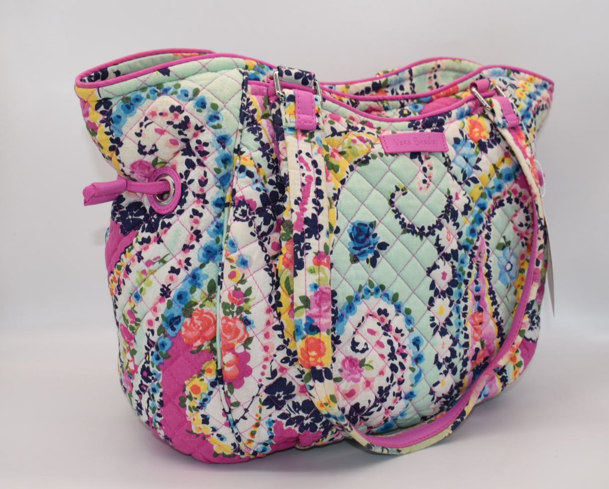 Vera Bradley Glenna Satchel Bag in "Wildflower Paisley" Pattern