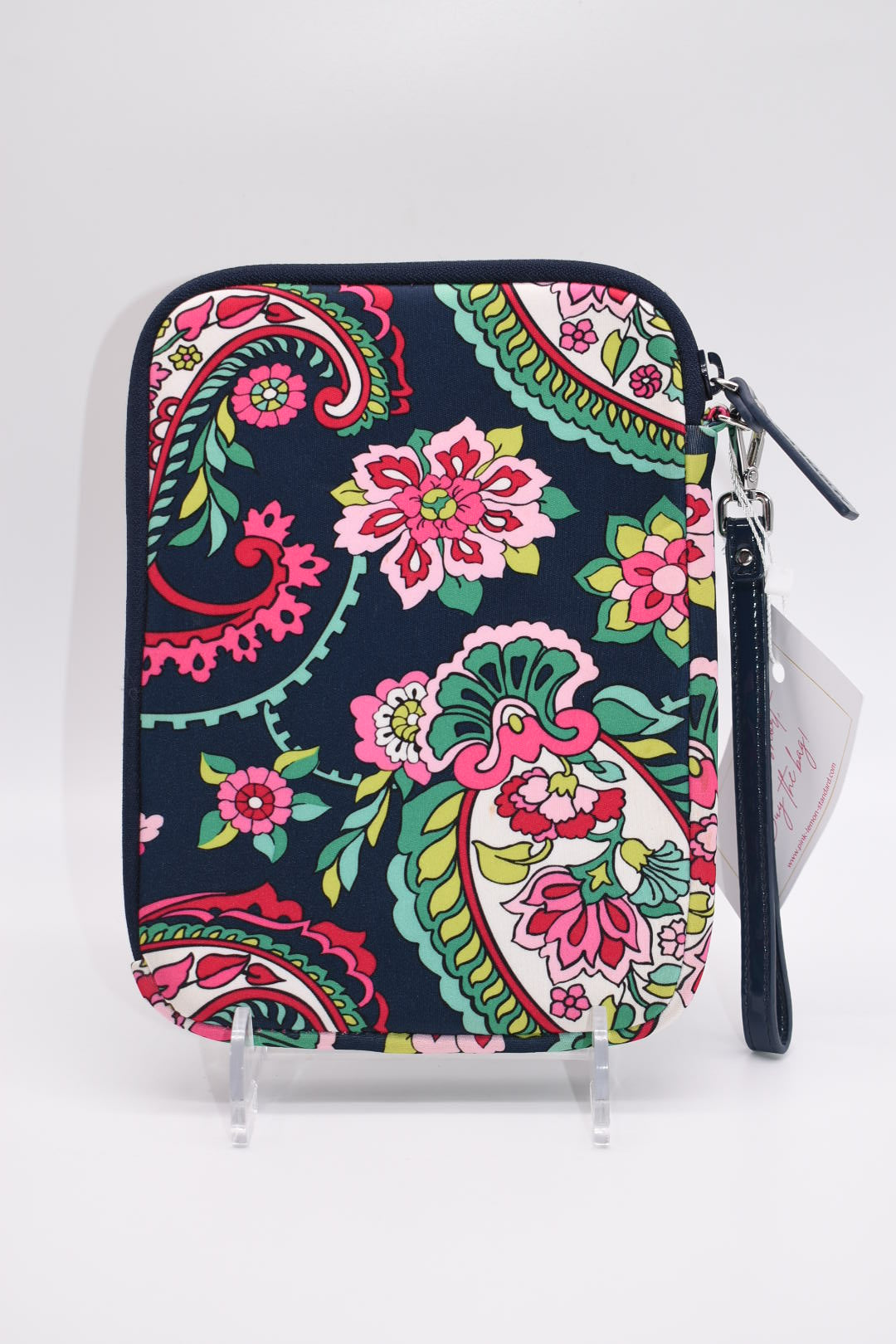 Vera Bradley Neoprene Tablet Padded Zippered Case in "Petal Paisley" Pattern