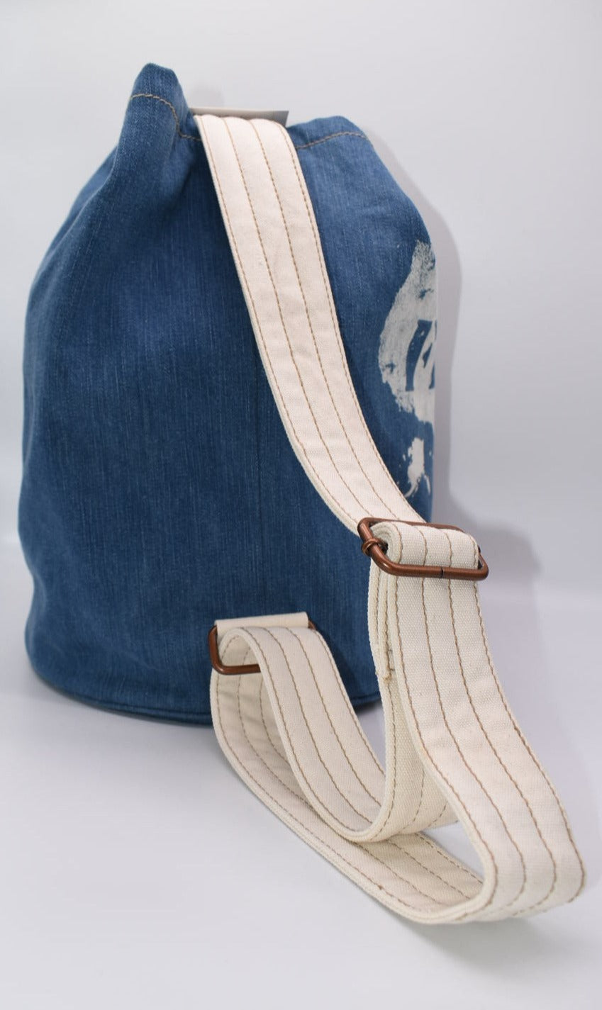 Feed Project & GAP Denim Convertible Bucket Tote Bag