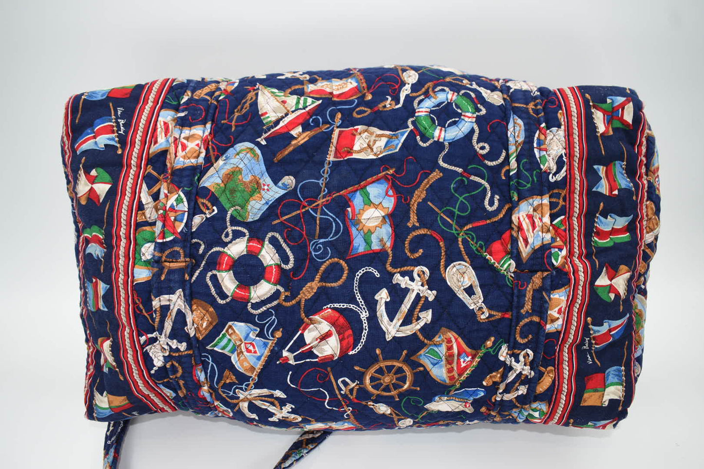 Vintage Vera Bradley Large Duffle Bag in "Regatta -1994" Pattern