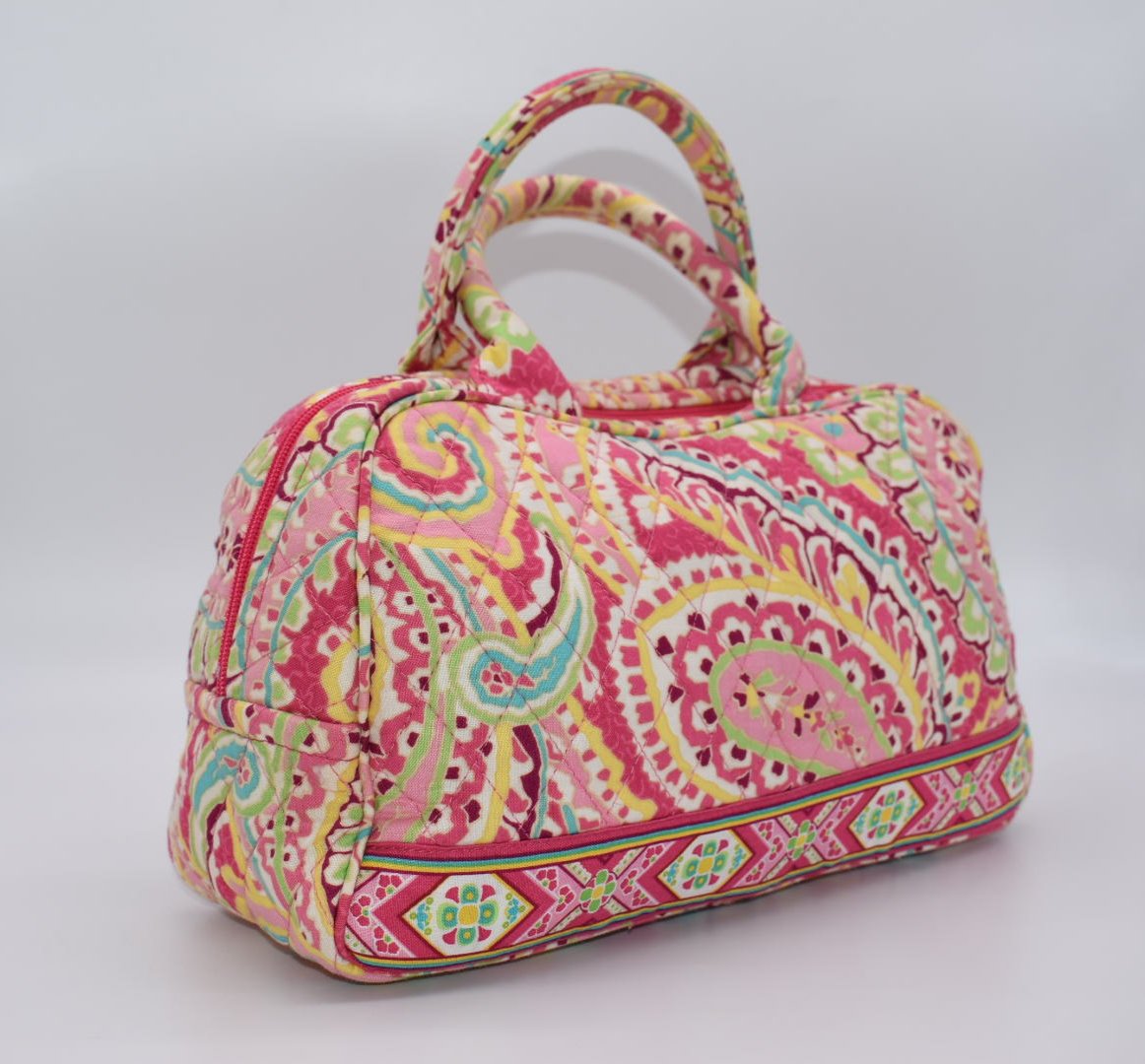 Vera Bradley Small Bowler Bag in Capri Melon Pattern