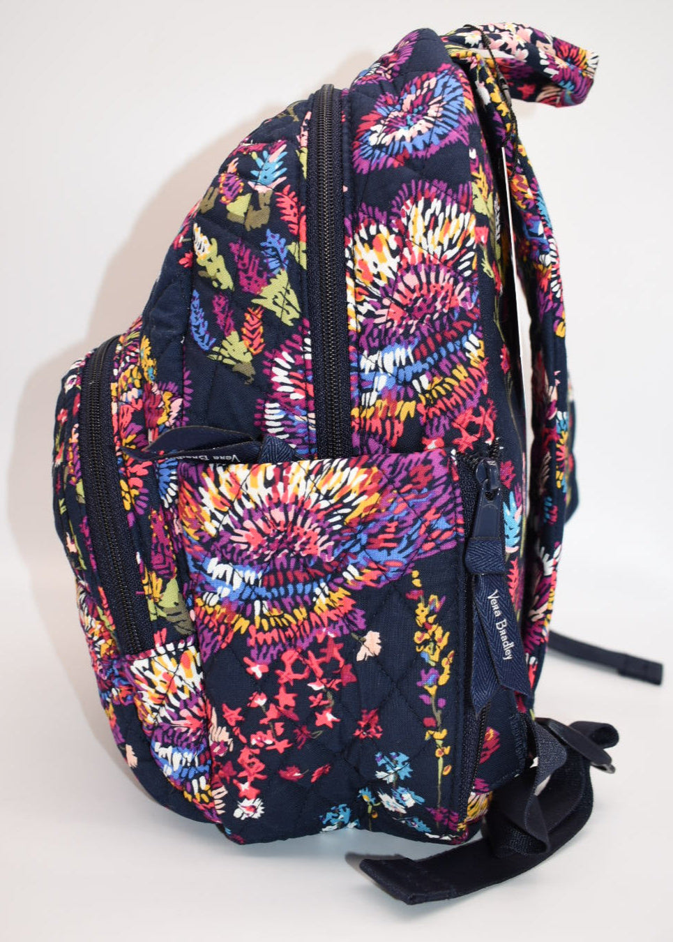 Vera Bradley Essential Compact Backpack in "Midnight Wildflowers" Pattern