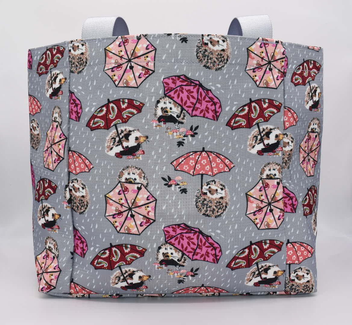 Vera Bradley Medium Tote Bag in "It's Raining Hedgehogs"