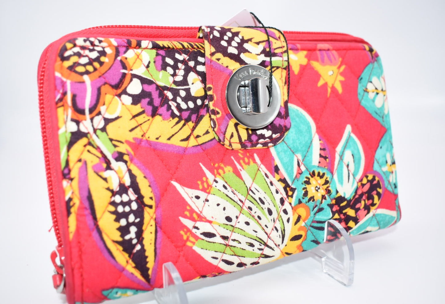 Vera Bradley RFID Turnlock Wallet in "Rumba" Pattern