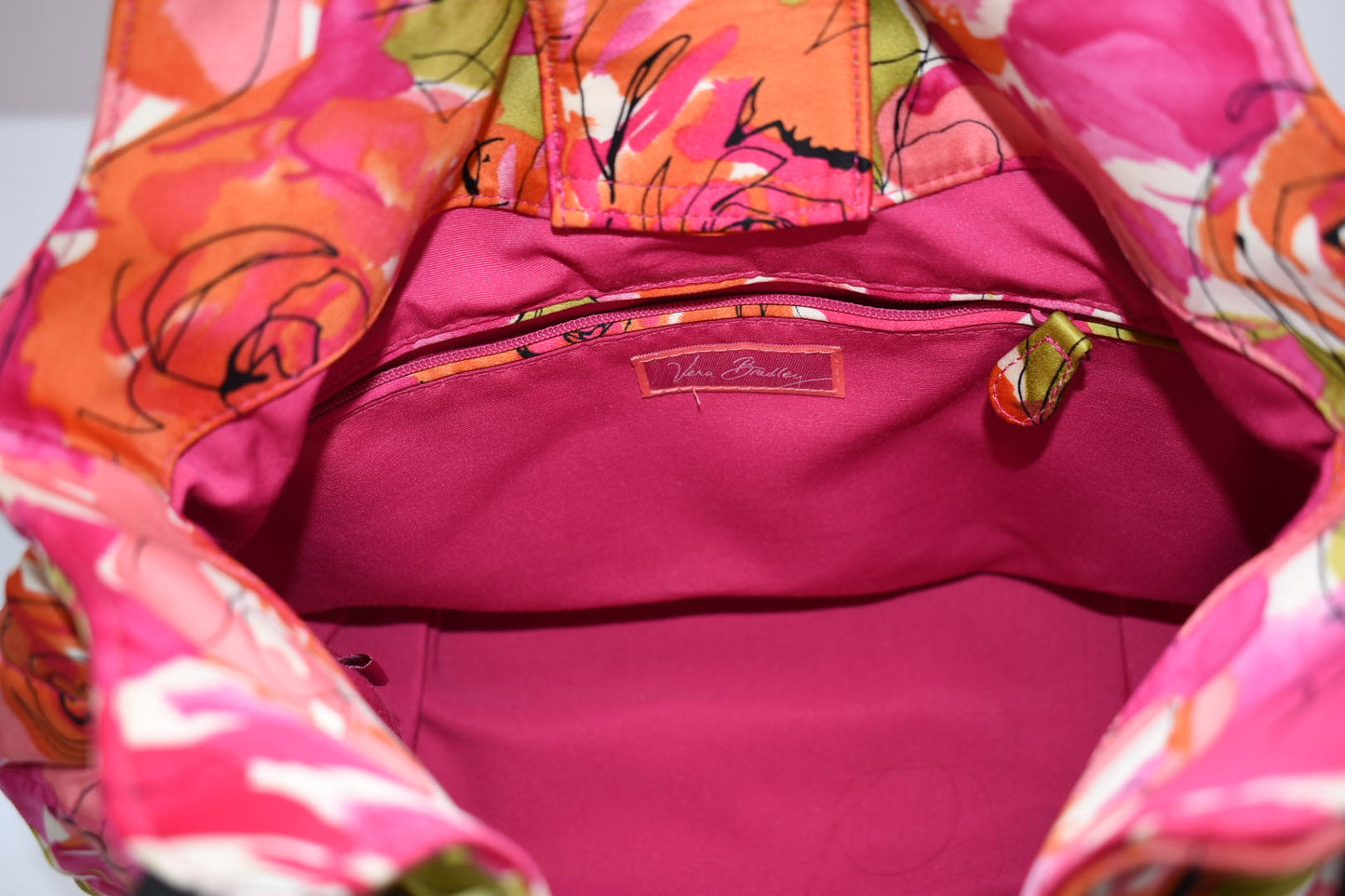 Vera Bradley Quilted Hobo Handbag & Headband in "Vivian Rose"Pattern