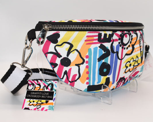 Brighton Graffiti Love Cross Body Belt Bag