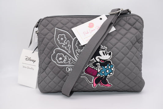 Vera Bradley Triple Compartment Crossbody Bag in Mickey Mouse Piccadilly Paisley