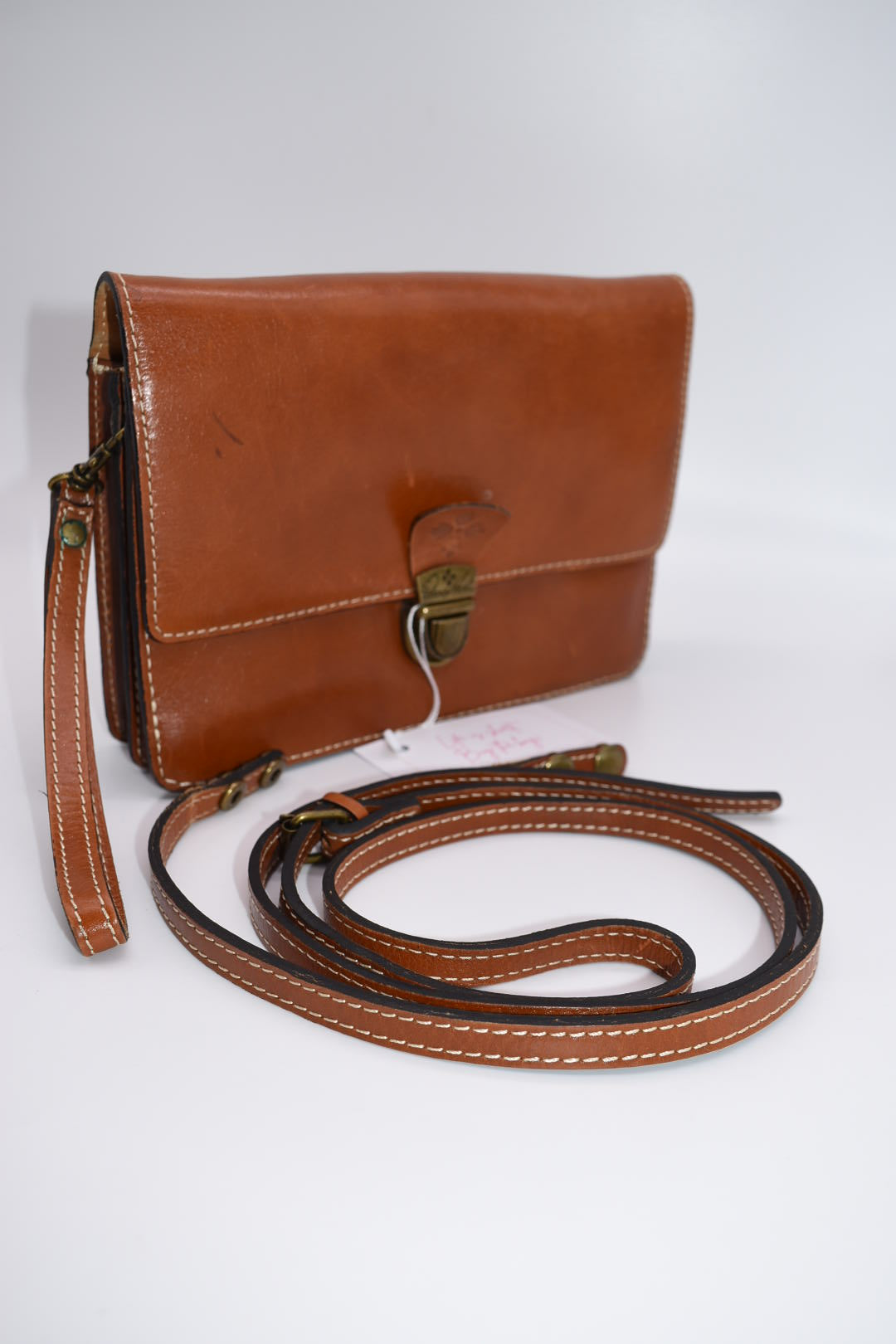 Patricia Nash Lanza Crossbody Organizer Bag in Heritage Tan