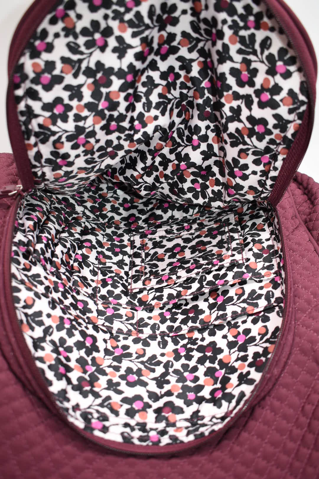 Vera Bradley Microfiber Campus Backpack in "Mulled Wine"