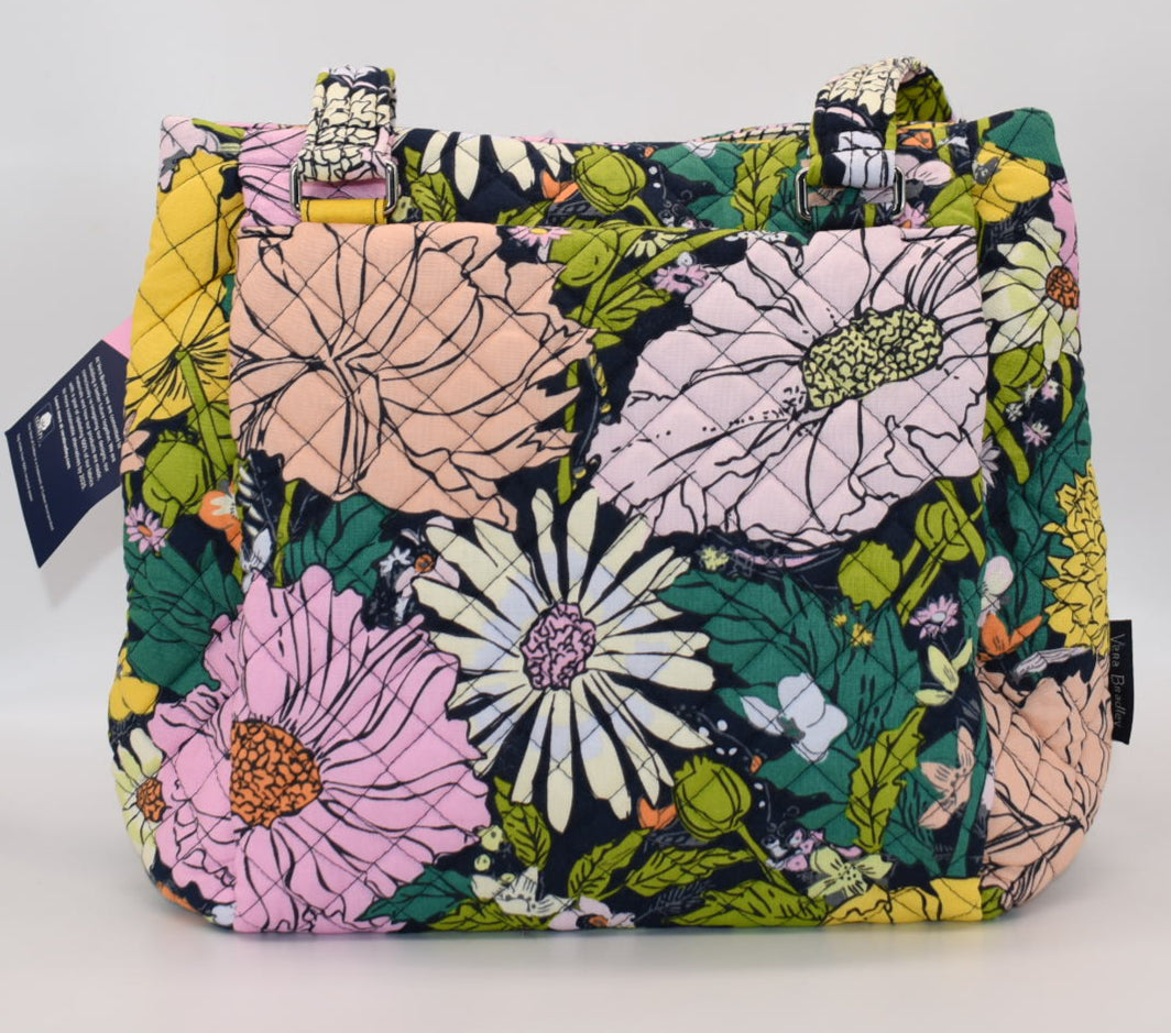 Vera Bradley Multi-Compartment Shoulder Bag in "Bloom Boom" Pattern