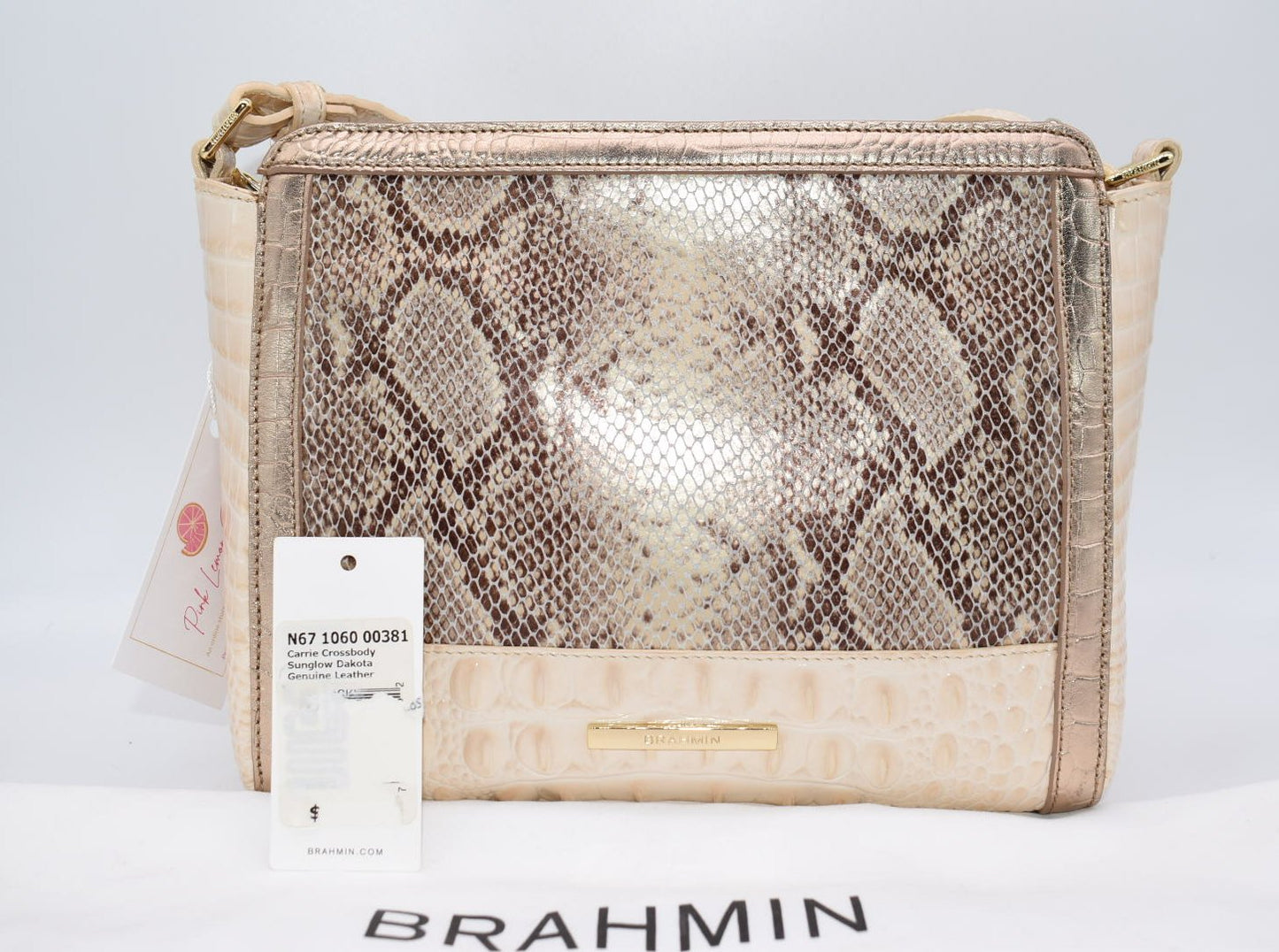 Brahmin Carrie Crossbody Bag in Sunglow Dakota