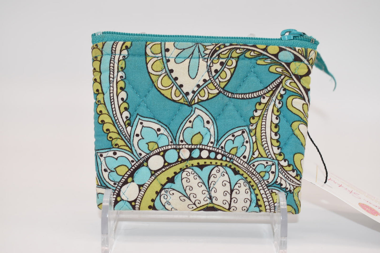 Vera Bradley Zip Coin Pouch in "Peacock" Pattern