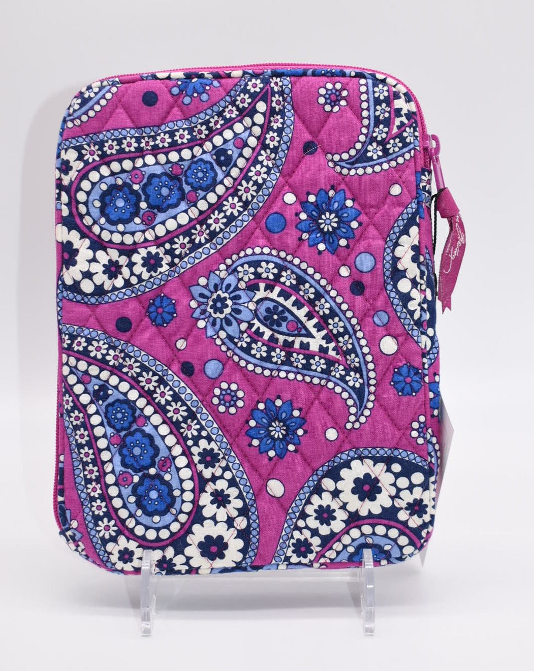 Vera Bradley Padded Tablet/Tech Case in "Boysenberry" Pattern