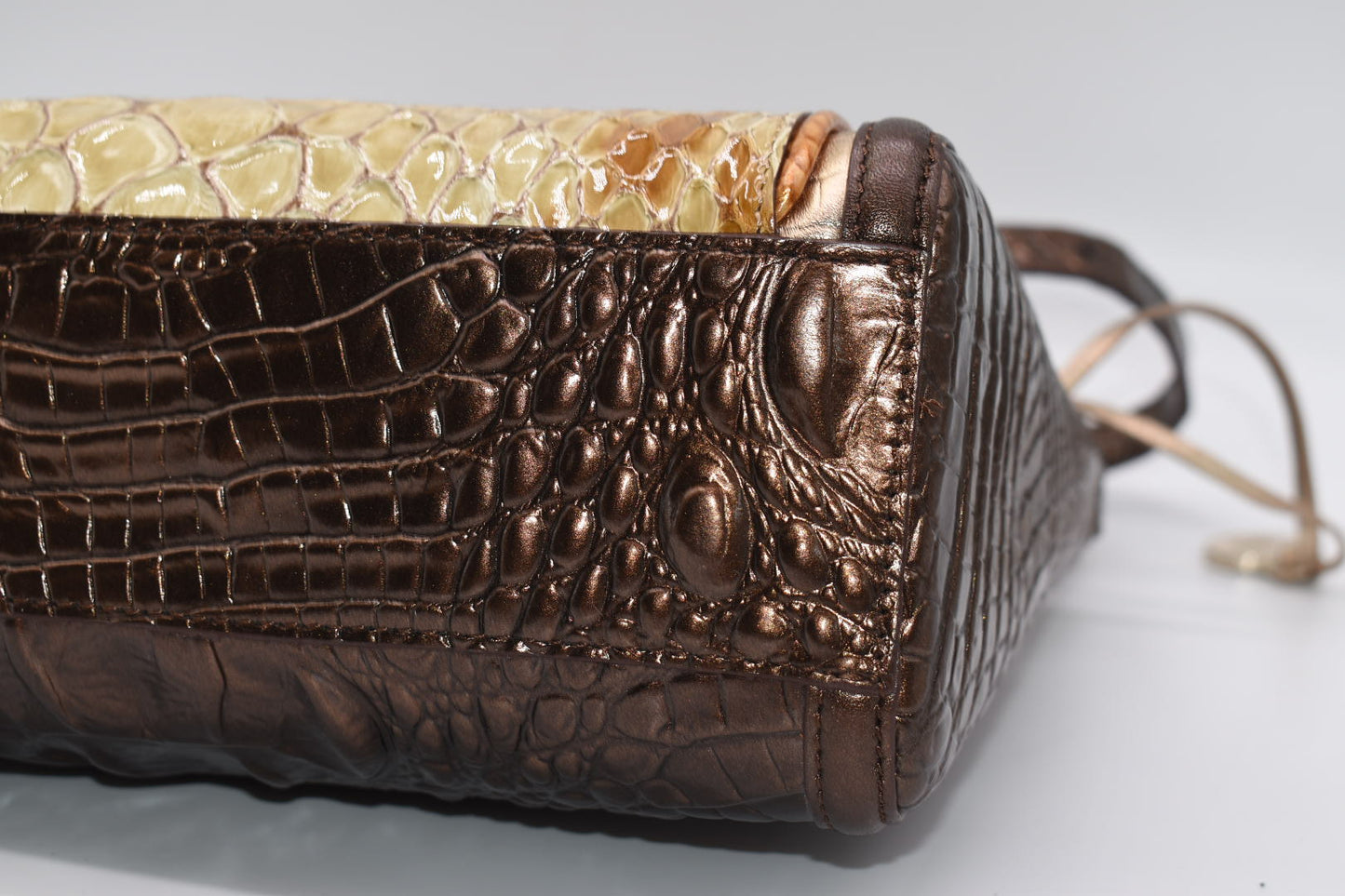 Brahmin Carrie Crossbody Bag in Honey Carlisle