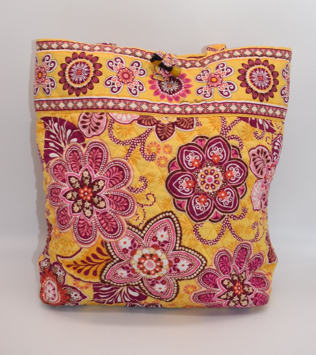 Vera Bradley Tote Bag in "Bali Gold" Pattern