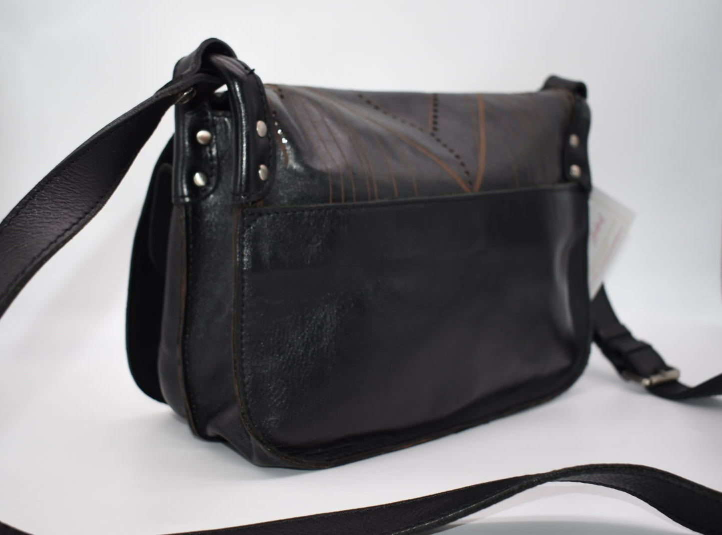 Patricia Nash Ilina Leather Flap Crossbody Bag