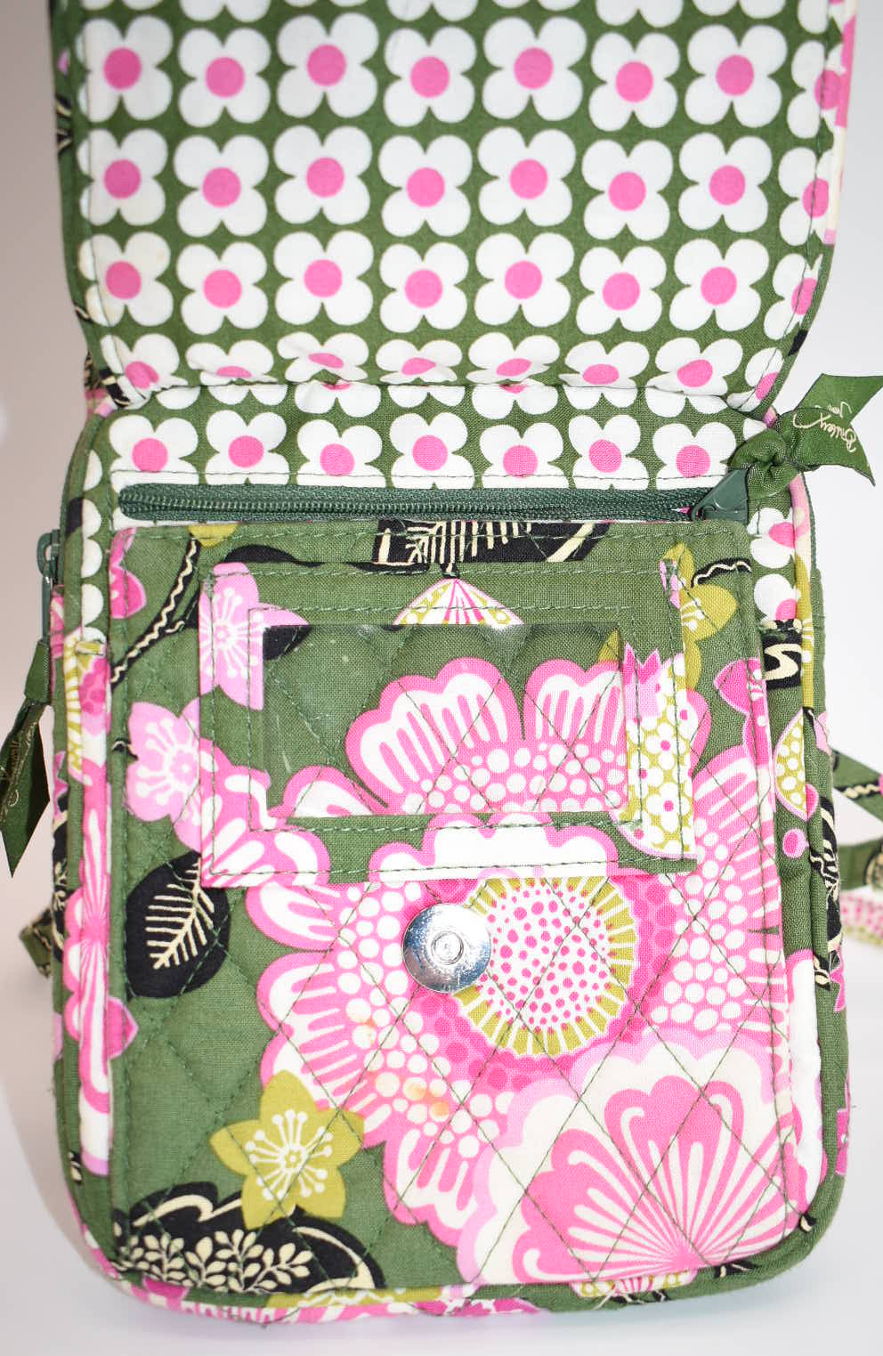 Vera Bradley Mini Hipster Crossbody Bag in "Olivia Pink" Pattern