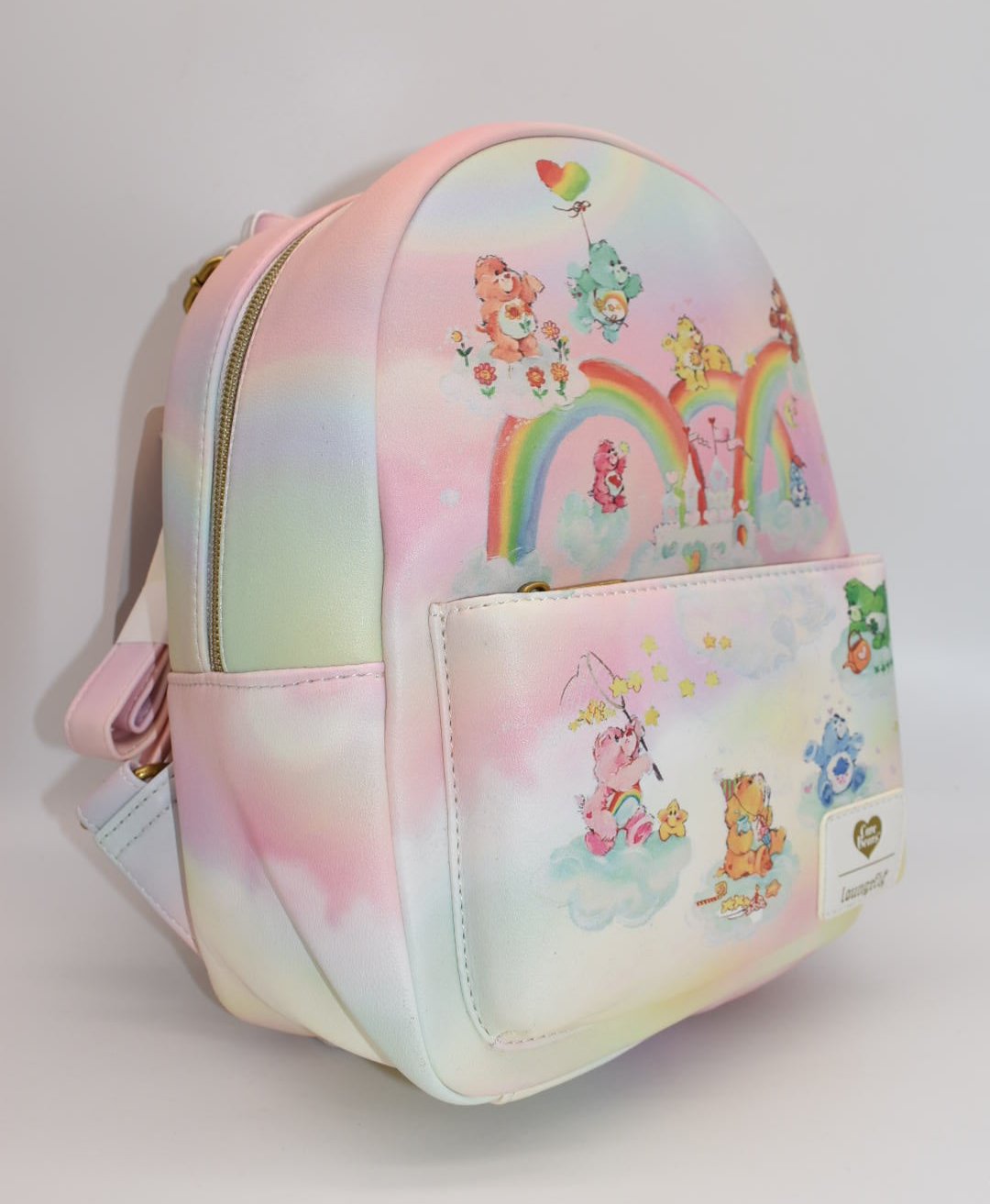 Loungefly Care Bears Rainbow Tie-Dye Mini Backpack