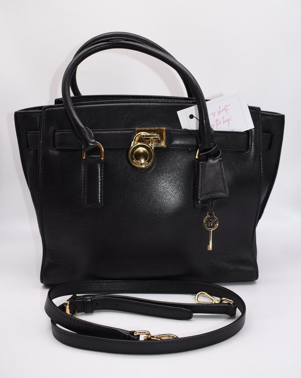 Michael Kors Large Hamilton Traveler Tote Bag in Black