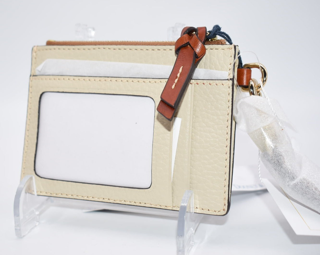 Dooney & Bourke Pebble Grain Zip Top Card Case